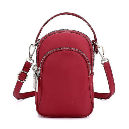 Kvinders Crossbody Tasker Vandafvisende Nylon Lille Mobiltelefonpung Smartphone Tegnebog Med Praktisk Bære