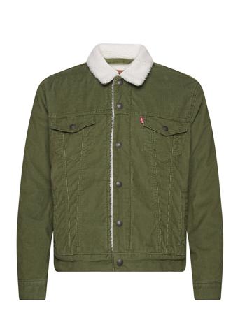 Type 3 Sherpa Trucker Sea Moss Fôret Jakke Grønn LEVI ́S Men*Betinget Tilbud