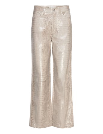 Malina | Daphne Straight Leg Metallic Pants | XL x 105