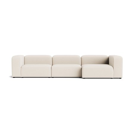 Milo XL chaiselong sofa, højrevendt | 360cm - Loop Creme - 360x130x72 - Sofa, chaiselong