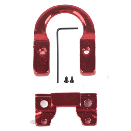 Aluminiumlegering D Loop Ring Skytte Compound Båge Release Bågsträng Spänne Tillbehör Röd