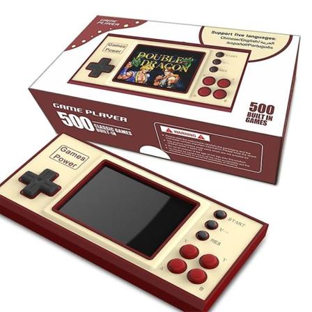 Ficka handh llen spelkonsol retro arcade dual battle