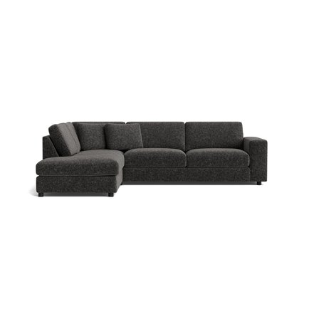Oasis hjørnesofa, venstrevendt - Genesis Antracit - 271x213x79 - Sofa, hjørnesofa