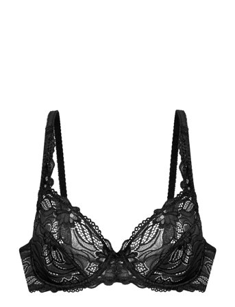Angie Non Padded Wired Bra Black Dorina