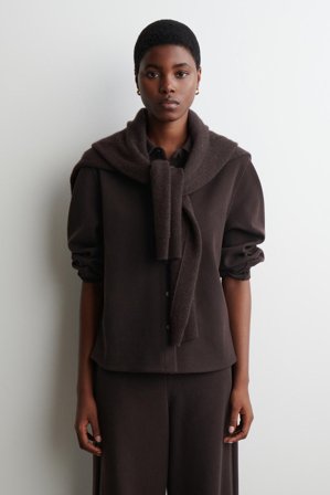 COS Women's Corduroy Shirt in Brown