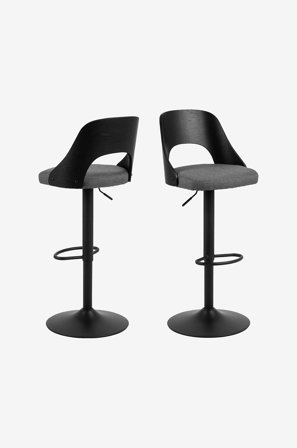 NORDFORM - Lucy barstol 2-pack - Grå - Barstolar & pallar - Från Homeroom