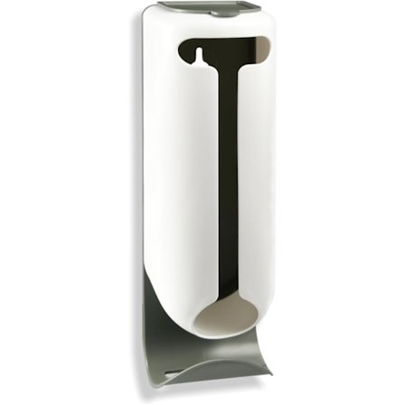 Väggmonterad plastpåsehållare med självhäftande tejp, kökspåsförvaring R