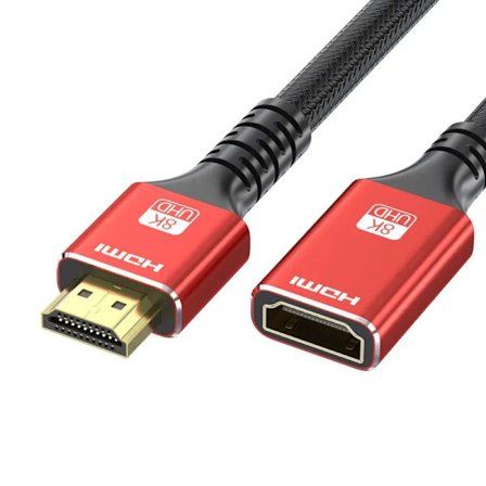 HDMI-kompatibel förlängningskabel 1m 2m 3m hane till hona 8K 60Hz 4K 120Hz HDMI2.1 förlängningssladdkontakt för PC TV-projektor