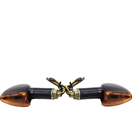 Motorcykel Blinklys, (Langt Håndtag) 4 Stk. 12V Motorcykel Blinklys med Pære, Universelle Små Motorcykel Pile til ATV Scooter Quad Cruiser