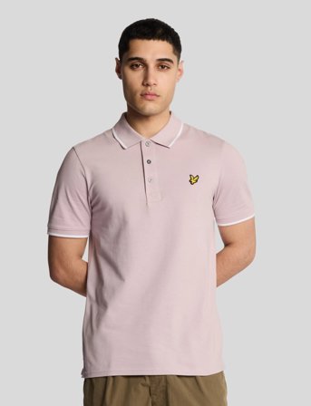 Lyle & Scott Tipped Polo Shirt - Pink - L