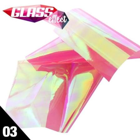 Neglefolie - 3D-glas - 03 Pink