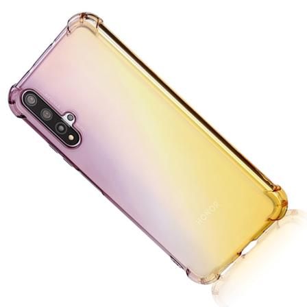 Huawei Nova 5T - Skyddsskal i Silikon Svart/Guld