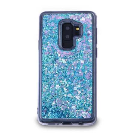 Glitter Skal Till Samsung Galaxy S9 Plus - Blå Blå