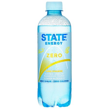 State Drinks Energy Drink Lime/Orange Zero 400 ml, Sport & Velvære, Protein & Energi, Energidrikke