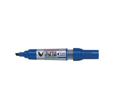 Pilot Begreen Begreen V Super Color permanent märkpenna, mejselformad spets på 5,0 mm, blå - Lyreco - Kontorsmaterial - Pennor - Märkpennor - Skuren 