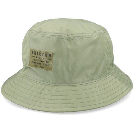 Brixton - Zelená bucket Klobouk - Vintage Nylon Packable Olive Surplus Bucket @ Hatstore