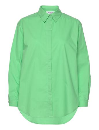 Haddis Ls Shirt Pitkähihainen Paita Vihreä MOSS COPENHAGEN