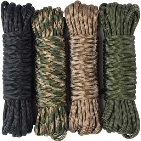 stk 15 meter Paracord tau med 7 tråder Nylon tau 250 kg Bruddstyrke[DS]