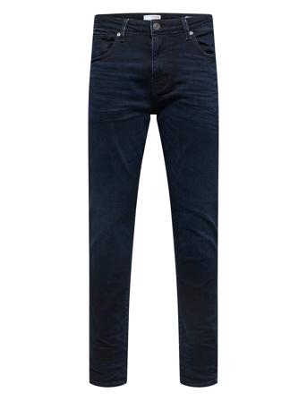 Slhslim-Leon 24601 B,Black St Jns W Slim Jeans Blå Selected Homme*Betinget Tilbud