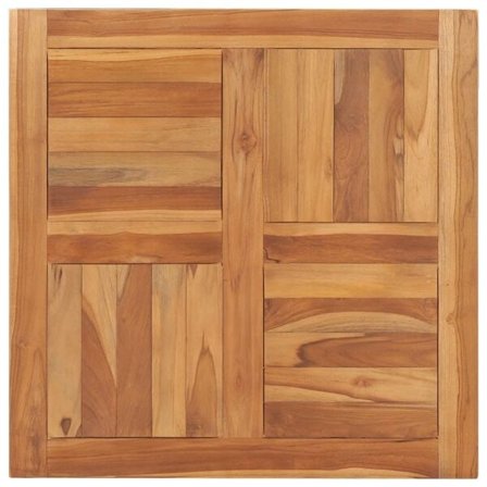 vidaXL Bordsskiva massiv teak 70x70x2,5 cm