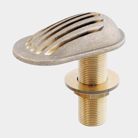 Przepust pokładowy z sitkiem Maestrini Intake Strainer, mosiądz, 1 1/4" G (BSP) - Jachtowa