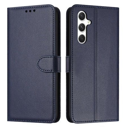 Til Samsung Galaxy A17 5G Etui Standpung Læder Telefon Etui med Rem Blå