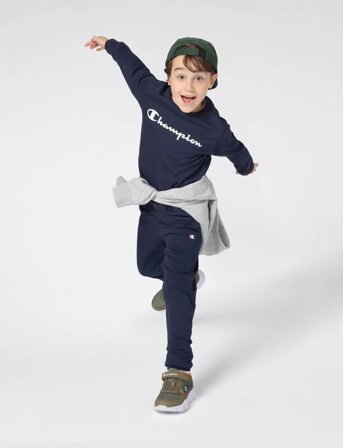 Champion Crewneck Sweatshirt - Navy - 150-155