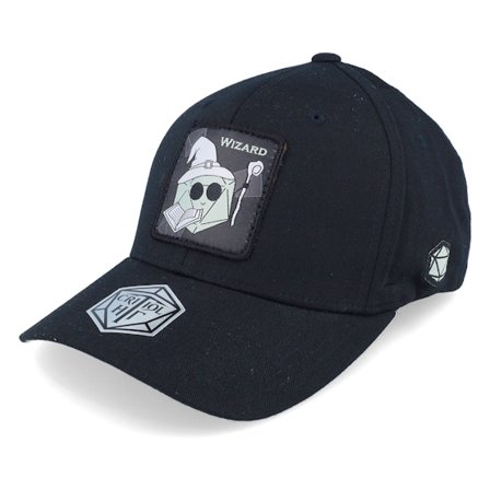 Critiql Hit - Schwarz flexfit Cap - Wizard Box Patch Black Flexfit @ Hatstore