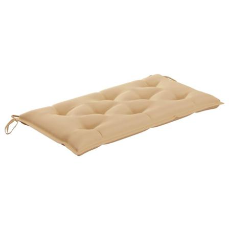 Vidaxl Bänkdyna För Trädgården Beige 110x50x7 Cm Tyg Beige