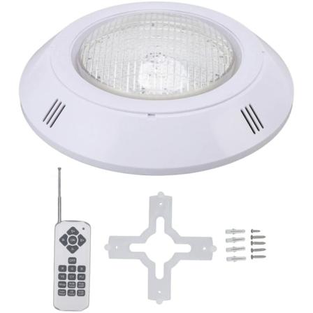 Svømmebasseng LED-lys AC12V RGB fargerik IP68 vanntett fjernkontroll