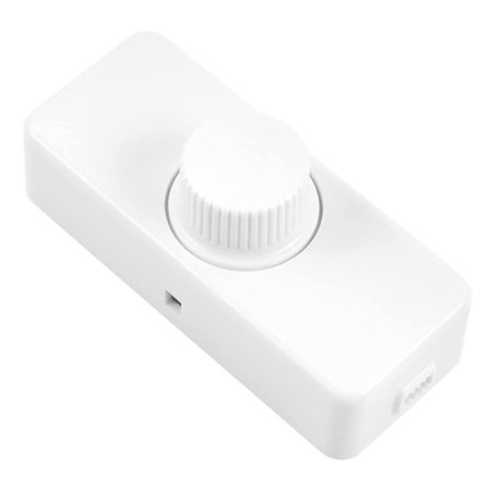 3-100w Led-himmennin takareunalla (pyörivä himmennin), 220-240v, Ce-pistokkeellinen kytkin, valkoinen