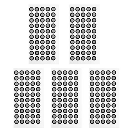 5 ark med reflekterende filmmerkeringspoeng 3d skanning markører prikk klistremerker prikk en prikk markører referansepunkt skanner