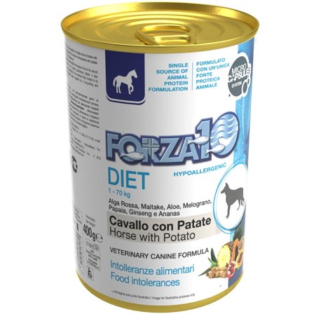 Forza10 Diet Cavallo E Patate Cibo Umido Cani Adulti Barattolo