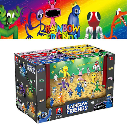 Barnas leker Roblox Rainbow Friends Byggeklosser Figur Samlemodell Klosser Leke