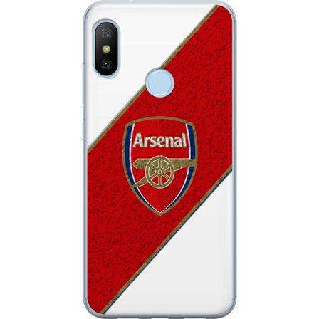 Kompatibelt Mobilskal till Xiaomi Xiaomi Mi A2 Lite Moschino Toy teddybjörn med enkel tecknad design, brun björn med vit tröja och tydlig logotyp p