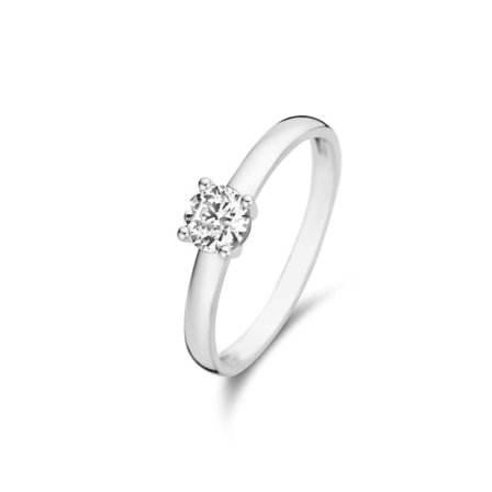 Isabel Bernard Saint Germain 14 Karat Vitguld Ring Ringar Dam Vit 52