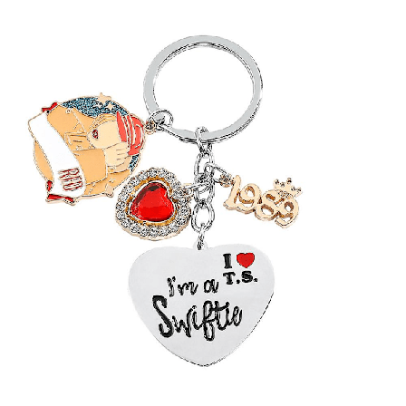 Taylor Swift nyckelring för kvinnor för tjejer Taylor I'm A Swiftie Jag älskar T.s Keyring Gifts