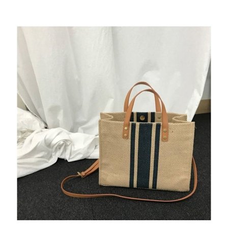 Tote Stripe Bag Crossbody Bag GRØNN GLIDESLÅS GLIDESLÅS
