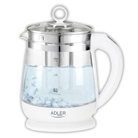 Gennemsigtig tebrygger med justerbar temperatur - 1,5 L