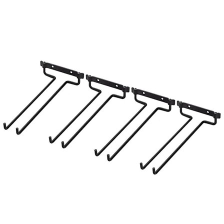 4 stk. Veggmontert VinGlassholder Hylle VinGlass Display Stativ For Skap Og Bar b