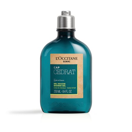 L'Occitane en Provence Homme CAP Cedrat Gel Douche Corps & Cheveux 250ml Uomo - Bagno e Doccia