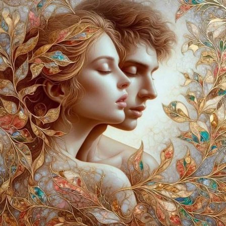 Romantiskt kärleksfullt Affisch A4