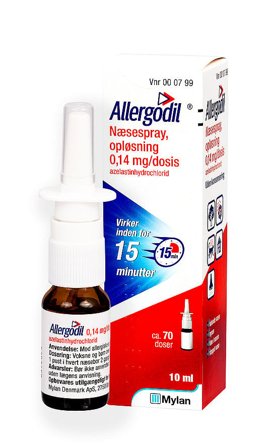 Allergodil Næsespray 4 mg/dosis 10 ml, Medicin & Pleje, Medicin & Pleje, Allergi