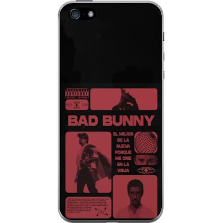 Yhteensopiva Puhelinkuori Apple iPhone 5 Bad Bunny NFL-inspiroima kilpi logo, jossa on amerikkalainen jalkapallo ja tähtiä