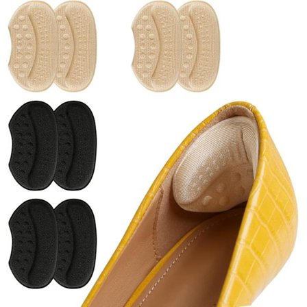 4 Par Komfort Hæl Anti-Skli Pads & Fyllputer, Spesielt Utviklet For Løse Sko, Unisex Hælbeskyttelsesputer, Selvklebende Hælgrep