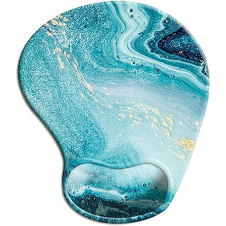 Ergonomisesti muotoiltu hiiren alusta rannetuella, söpö hiiren alusta liukumattoman PU-pohjan kanssa kotitoimistoon, työhön, opiskeluun, helppoon 