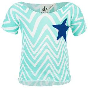Noe & Zoe Berlin Mint Zig Zag T-Shirt 0-3 months - Tops - 0-3 months - Green - Junge