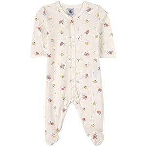 Kids - Petit Bateau White Floral Baby Grow 12 Years - All in ones - 12 years - White