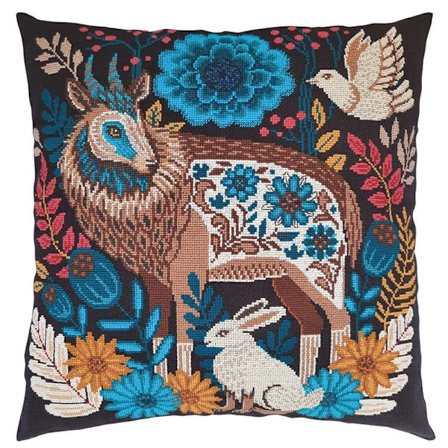 Broderikit Kudde RTO CU086 - "Under sagoblommans tak" 40x40 cm