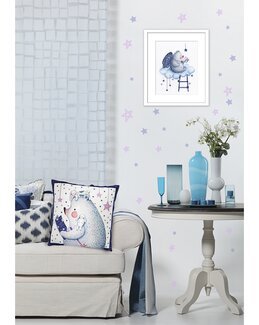 Kirjontapakkaus Taulu/tyyny Lukuhetki tähtien alla-RTO